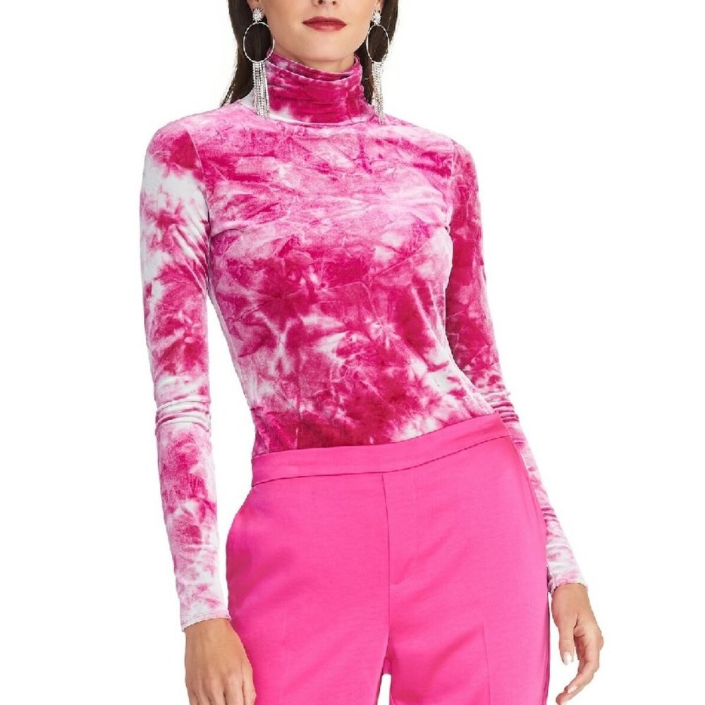 Rachel Rachel Roy Val Tie-Dyed Turtleneck Top